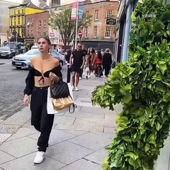 People doing fun with animals and other people.Try not to laugh challenge