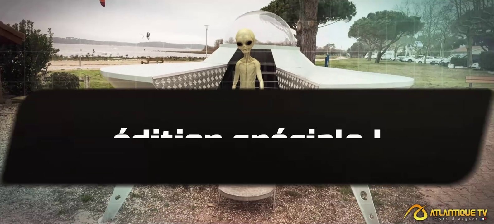 Une soucoupe volante aurait atterri à L'Ovniport de la ville d'Arès #prankvideo