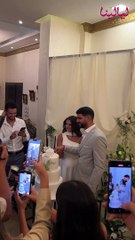 خطوبة نجلة الفنانة أمل رزق، والعروسة: عايزة أكل محشي كوسه 