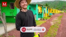 ¡MrBeast transforma vidas en México! Regala casas con agua y luz a familias necesitadas