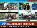 Habitantes de la parroquia Macarao ejercen su derecho al voto en este simulacro electoral del 30-J