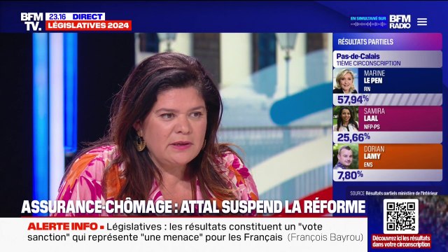 Les Français ont compris que l'hypothèse d'un espèce de centre réorganisé n'existe pas , assure Raquel Garrido, candidate LFI en Seine-Saint-Denis