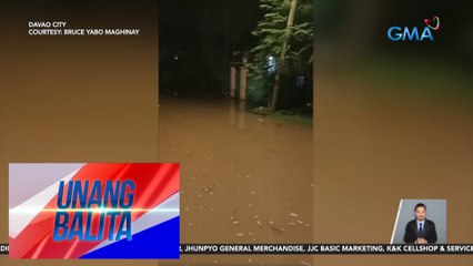 Ilang kalsada at bahay, binaha dahil sa malakas na ulan | Unang Balita