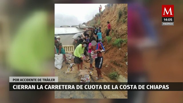 En Chiapas, cierran la carretera Ocozocoautla–Arriaga tras la volcadura de un tráiler