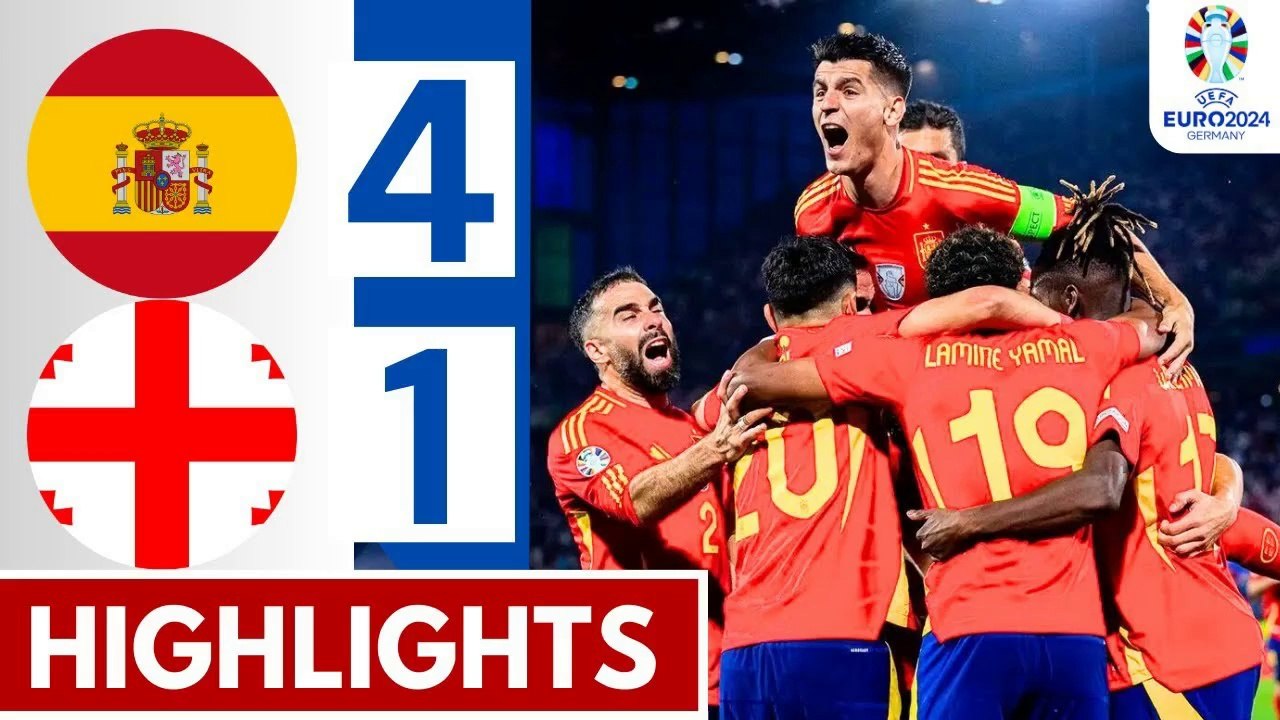 Spain vs Georgia 4-1 Full Match Highlights UEFA EURO 2024 HD