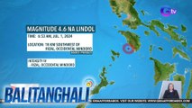 Occidental Mindoro, niyanig ng magnitude 4.6 na lindol | Balitanghali