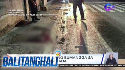 Rider, patay nang bumangga sa gutter ng kalsada | Balitanghali