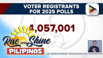 Nagparehistro para makaboto sa 2025 Midterm Elections, umabot na sa apat na milyon