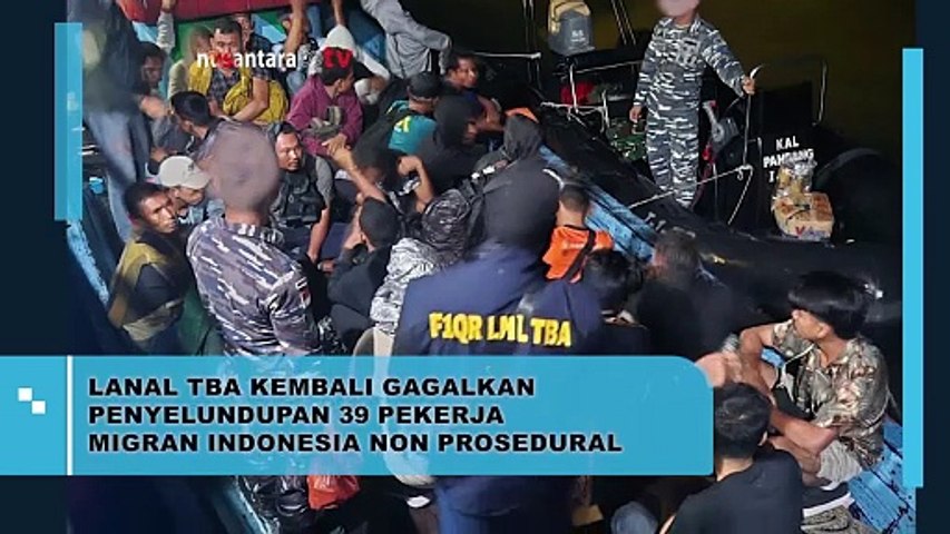 Lanal Tanjung Balai Asahan TNI AL Amankan 39 PMI Ilegal yang Hendak ke Malaysia