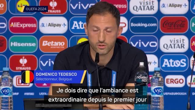 Belgique - Tedesco apprécie l'ambiance extraordinaire qui règne dans le groupe