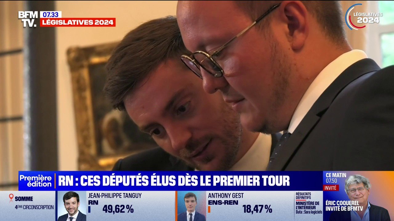 Législatives: ces députés RN élus dès le premie...