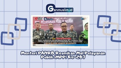 Menteri PANRB Resmikan Mal Pelayanan Publik (MPP) ke-207
