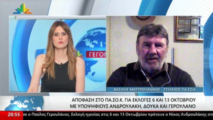 Το στέλεχος του ΠΑΣΟΚ Βασίλης Μαστρογιάννης στο Star