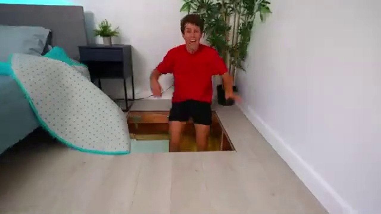 I Built a SECRET Soccer Field in My Room! | Ben Azelart | 2024 - video ...