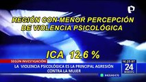 Violencia psicológica es el principal tipo de agresión contra la mujer, según informe de Calandria