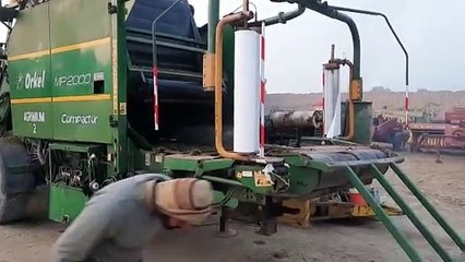 Silage Bale Wrapping Process