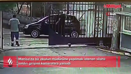 Silah tutukluk yaptı, okul müdürü ölümden döndü