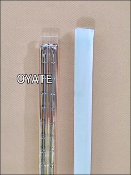 11*23mm 935mm 2600w half gold coated twin tube heating lamps halogen infrared heating lamp