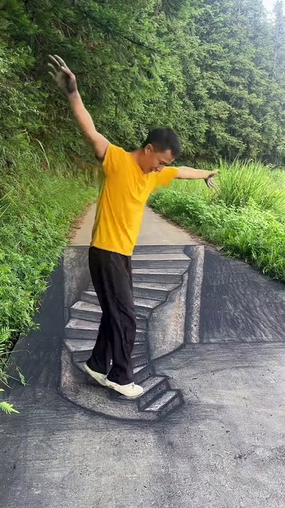 Amazing 3D Art on Road