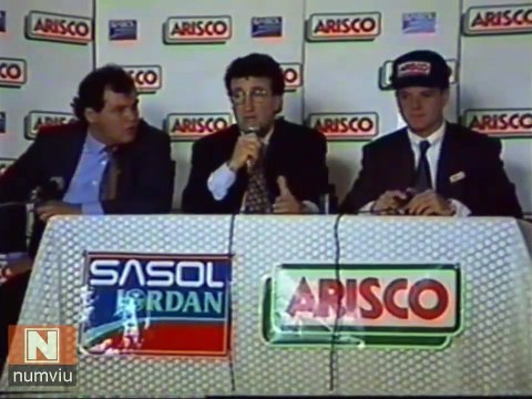 1992 December 14 - Eddie Jordan & Rubens Barrichello press conference @ São Paulo