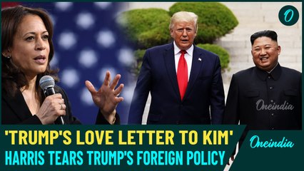 Trump’s 'Love Letters to Kim Jong-Un': Harris’s Fierce Rebuttal on Trump’s Foreign Policy – Watch