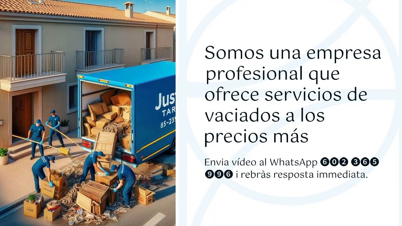 Vaciado de Pisos en Tortosa en Solo Unas Horas con JustClean