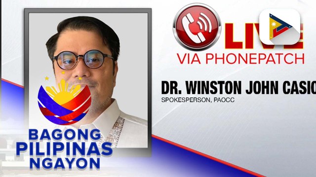 Panayam kay PAOCC Spokesperson Dr. Winston John Casio patunkgol sa pagsampa ng qualified trafficking case laban kay Cassandra Ong at iba pang kasama nito, gayundin ang mga kasong posibleng isampa laban kay Wesley Guo
