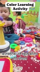 Fun Color Learning Activity for Kids at Balvatika Chichali Bhopal MP