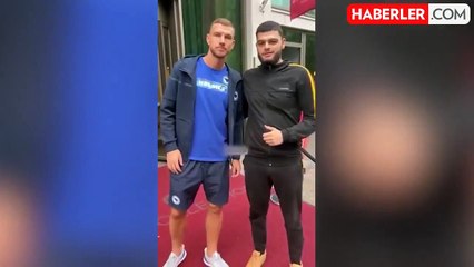Bakışlarıyla adamı dövdü resmen! Galatasaray forması Edin Dzeko'yu delirtti