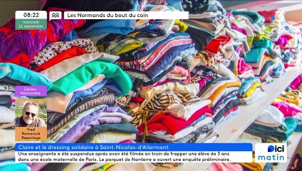 Saint Nicolas d'Aliermont - Claire et le Dressing solidaire