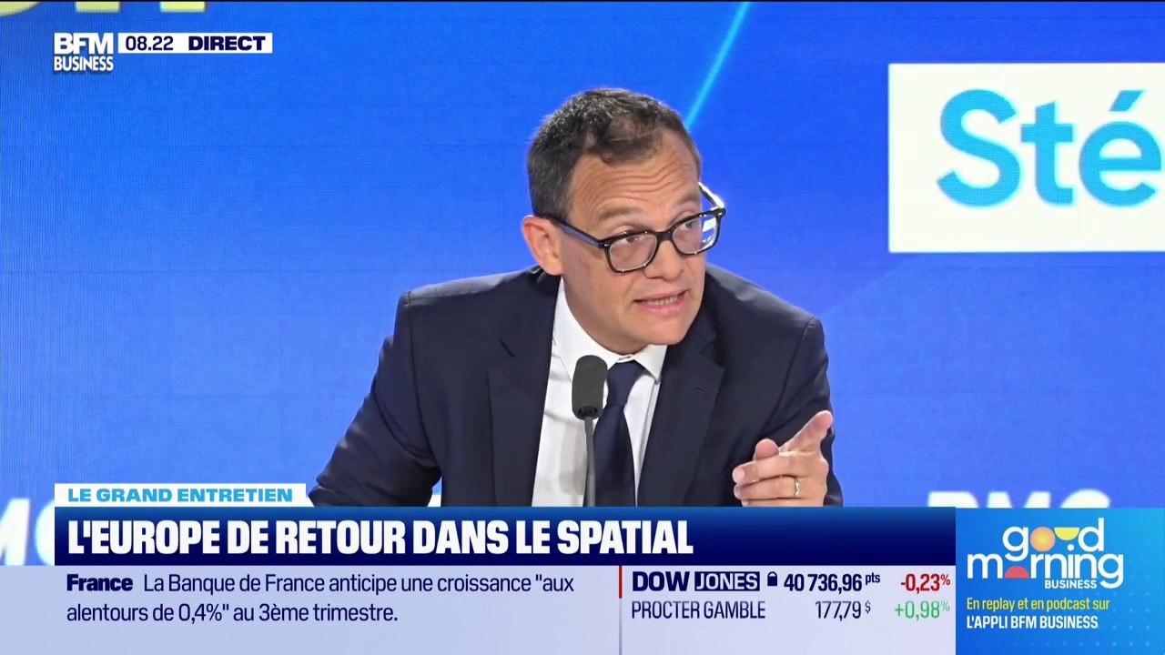 Stéphane Israël, président exécutif d'Arianespace: "70% des satellites au-dessus de vos têtes appartiennent à monsieur Musk"