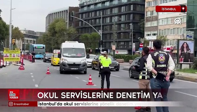 İstanbul'da okul servislerine yönelik denetim yapıldı