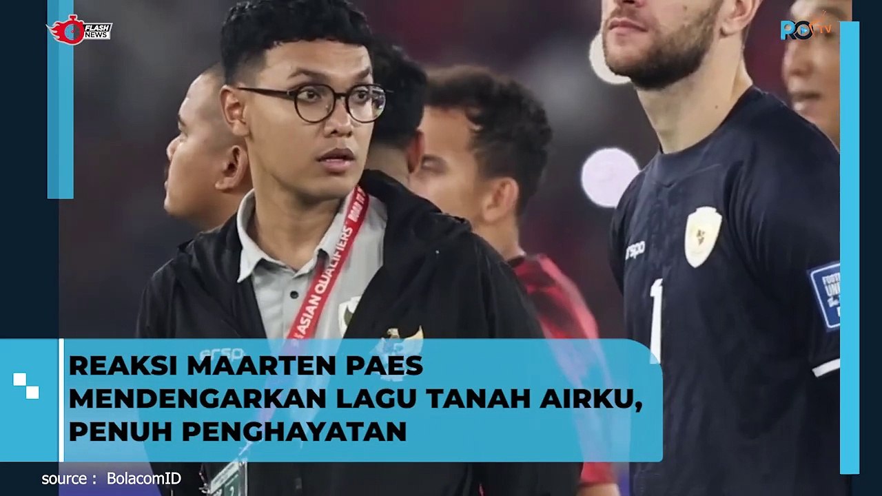 Maarten Paes Mendengarkan Lagu Tanah Airku Penuh Penghayatan