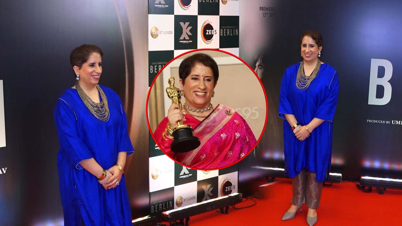Oscar Winning Indian Director Guneet Monga Attends The Starry Screening Of 'Berlin' Movie In Mumbai