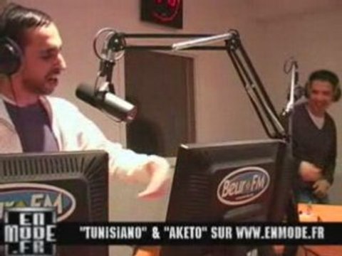 Freestyle TUNISIANO & AKETO sur Beur fm