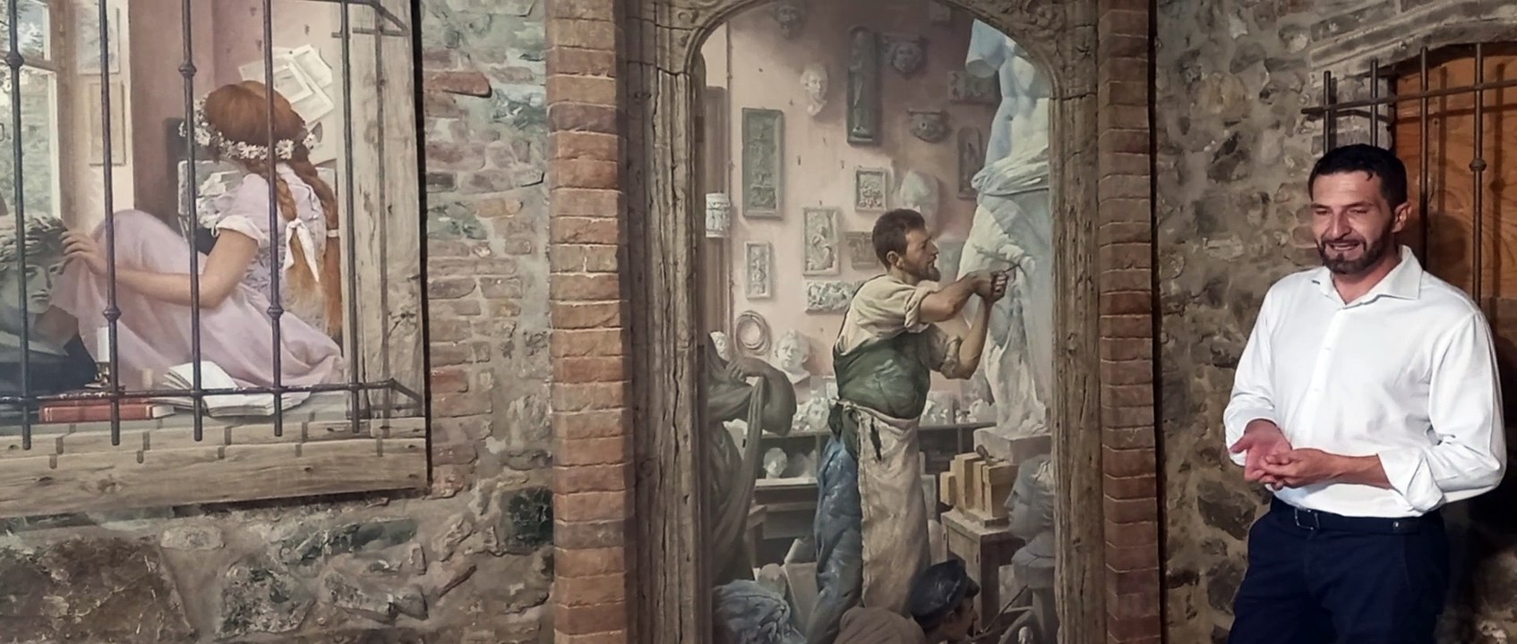 L'artista che ha vinto una casa spiega l'opera, con cui ha ottenuto il primo posto: "Ho dipinto il mio volto artigiano e la mia anima artistica"