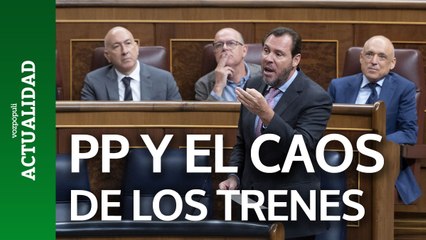 Óscar Puente culpa al PP del caos de los trenes