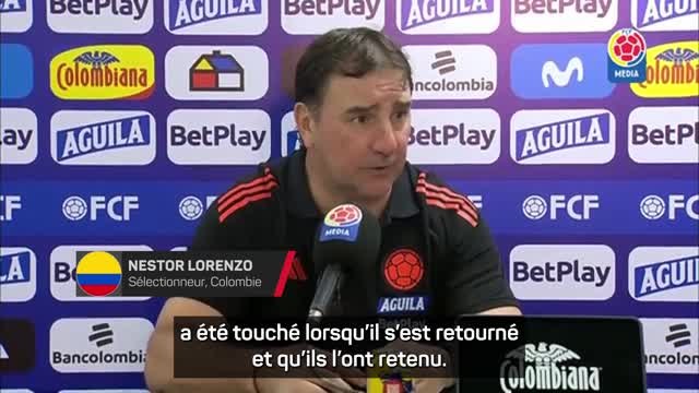 Colombie - Lorenzo : “Pour moi, il y avait penalty”