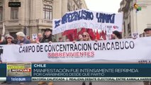 Marchas por víctimas de la dictadura de Pinochet son reprimidas en Chile