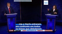 Aborto, imigração, ataque ao Capitólio - como foi o debate entre Kamala Harris e Donald Trump