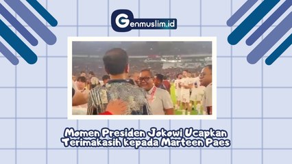 Momen Presiden Jokowi Ucapkan Terimakasih kepada Maarten Paes