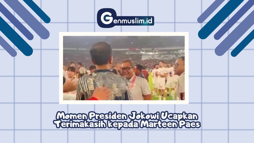 Momen Presiden Jokowi Ucapkan Terimakasih kepada Maarten Paes