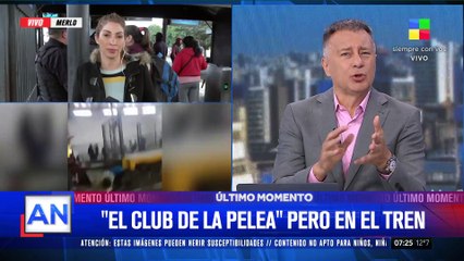  "El club de la pelea" pero en el tren: una batalla campal en la estación