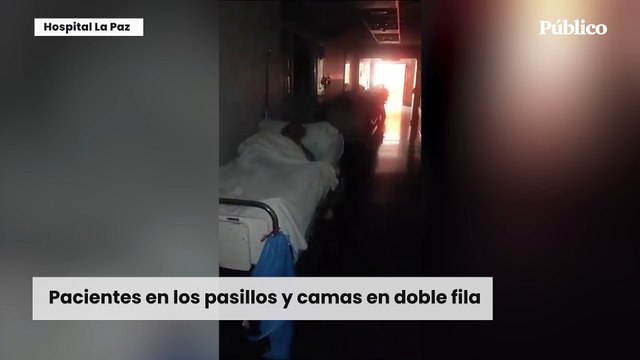 La grave situación del Hospital La Paz de Madrid: Pacientes en los pasillos y camas en doble fila