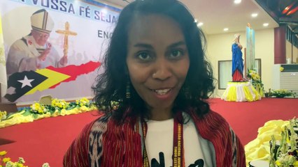 El papa concluye su visita a Timor Este con un llamamiento a los jóvenes: " Hagan barullo"
