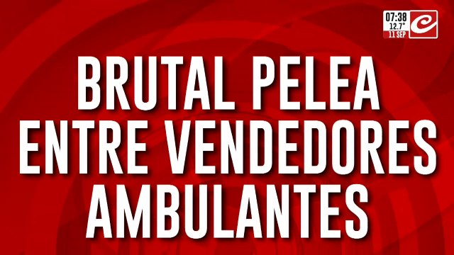 Se tiraron con de todo: brutal pelea entre dos grupos de vendedores ambulantes: