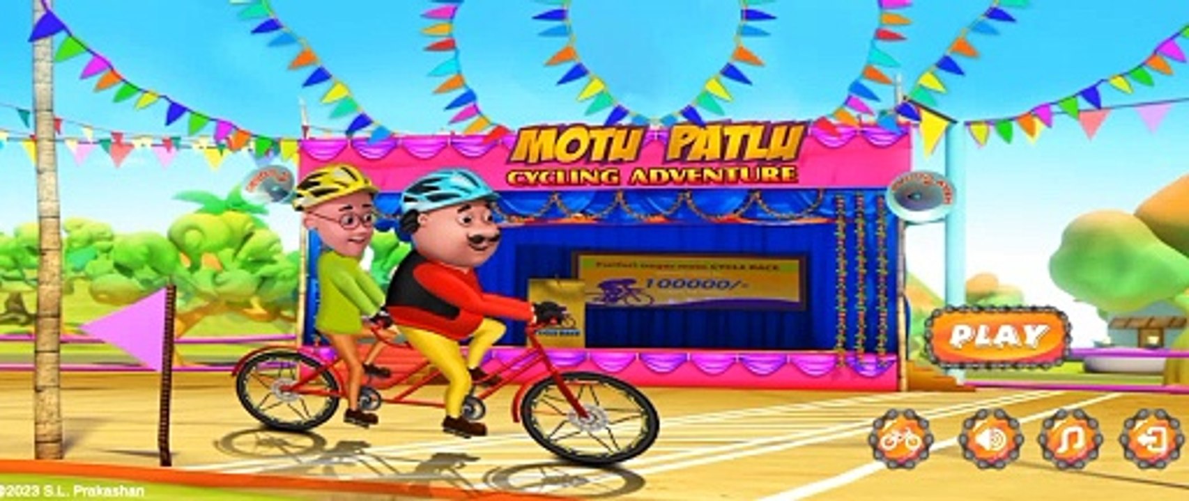 Motu and Patlu cartoon | Motu Patlu cycle Adventure Gameplay 