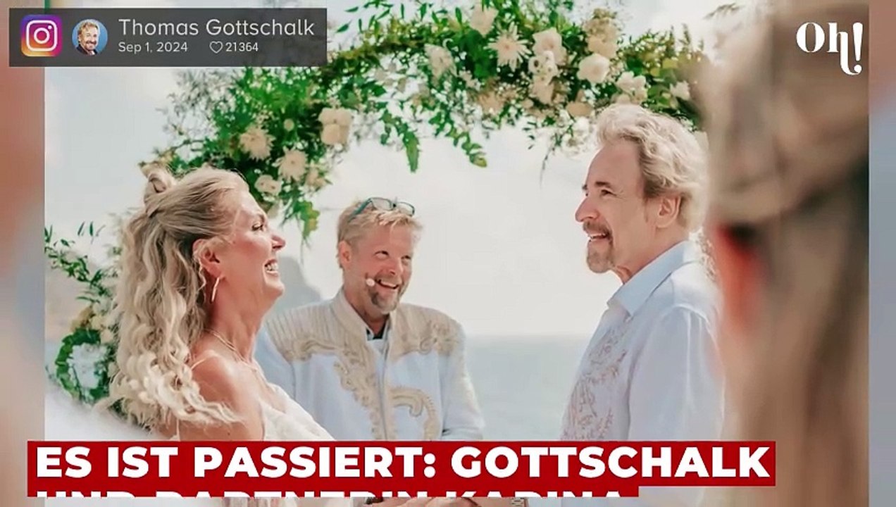Thomas Gottschalk: Ein Hochzeitsgeschenk ließ Tränen bei ihm fließen