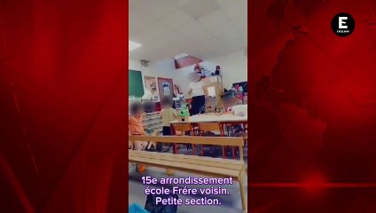 Graban a maestra de kinder golpeando a una niña en plena clase