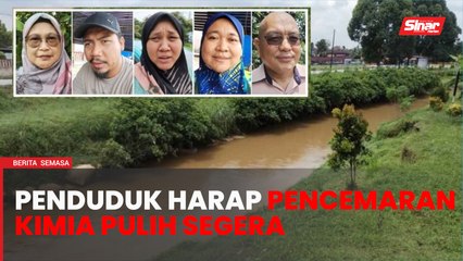 Descargar video: Pencemaran kimia: Bau busuk Sungai Tebrau berkurang